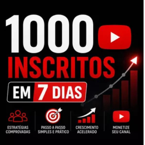 1000 Inscritos em 7 dias
